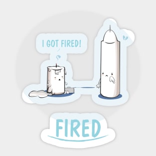 Fired Sticker